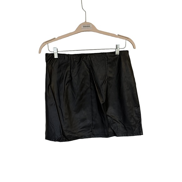 Bundle 2 for $20 | asos design black vegan leather mini skirt - Picture 2 of 4
